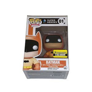 Funko Pop! Heroes #01 DC SuperHeroes Batman Orange Entertainment Earth Exclusive
